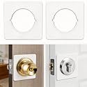 Door Knob Plates Square Version, Door Reinforcement Plate 2 Pack