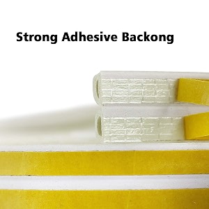 door seal d-type strip weather stripping self adhesive foam for doors and windows soundproofing weatherstrip gap collision avoidance 6 meter white 6 meter - pack of 3