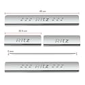 Door Sill/Foot Step Stainless Steel Plates Compatible with Suzuki Ritz (Set of 4 Pcs)