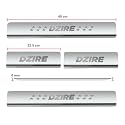 Door Sill/Foot Step Stainless Steel Plates Compatible with Suzuki Swift Dzire 2018 (Set of 4 Pcs)