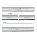 Door Sill/Foot Step Stainless Steel Plates Compatible with Chevorolet Beat (Set of 4 Pcs)