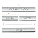 Door Sill/Foot Step Stainless Steel Plates Compatible with Toyota Altis 2008-2012 (Set of 4 Pcs)