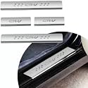 Door Sill/Foot Step Stainless Steel Plates Compatible with Honda Old CRV (Set of 4 Pcs)