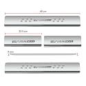 Door Sill/Foot Step Stainless Steel Plates Compatible with Mahindra Marazzo (Set of 4 Pcs)