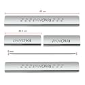 Door Sill/Foot Step Stainless Steel Plates Compatible with Toyota Old Innova 2012-2015 (Set of 4 Pcs)