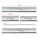 Door Sill/Foot Step Stainless Steel Plates Compatible with Mahindra XUV-500 (Set of 4 Pcs)