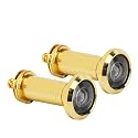 Door Viewer, 220 Degree Viewing Angle Anti-Theft Household Door Viewer, with Back Cover Home Security 2Pcs for Home, Hotel(Golden 14)