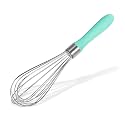 Doosu 18/8 Stainless Steel Balloon Whisk for Cooking (8 Wires, Aqua Sky)