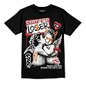 DopeSkill Graphic Tee Streetwear Hip Hop Hypebeast Street Style Crew Neck Unisex T-Shirt Sneaker Colour Matching Shirts Angel