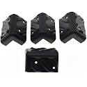Dopro 4pcs Large Guitar AMP Amplifier Protector Corner PA Speaker Cabinets Corners Black