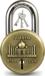 dorami taj round xl  hardened shackle  dual locking  22 tons pack of 1 padlock gold