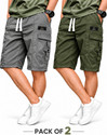 dorell Pack of 2 Solid Men Grey