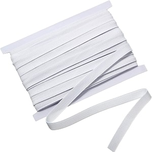 12 inch elastic 50 meter for tailoring sewing clothes amp diy masks - durable amp stretchable half inch elastic band for stitching - white 12mm