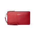 DORIS&amp;JACKY Small Leather Wristlet Clutch Slim Cellphone Wallet for Women