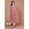 Doriyaan Womens Plus Size Pure Cotton Floral