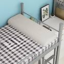 Dorm Headboard Cushion for Dorm Room Decoration Modern Soft Backrest Cushion Light Gray