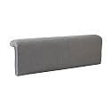 Dorm Headboard Cushion for Dorm Room Decoration Modern Soft Backrest Cushion Dark Gray