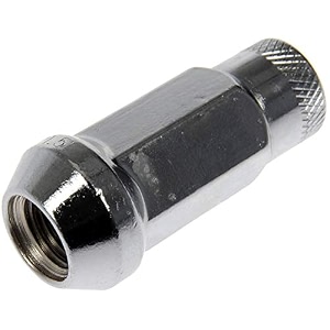 dorman 713-385 chrome open end knurled wheel nuts compatible with select models 20 pack