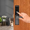 Dorset Smart Digital Door Lock [ DG101 GM ] Digital Mortise Lock for Main Door | 4 in 1 Biometric Lock| Fingerprint| Pincode | RFID Cards | Mechanical Keys Access | Black
