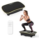 DORTALA Vibration Plate Exercise Machine, Shake Vibrating Fitness Platform with Remote, 10 Speed, LED Display, Full Body Workout Shaker Machine Board for Lymphatic Drainage, Weight Loss