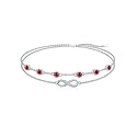 Dorunmo Anklet Bracelets For Women 925 Sterling Silver Birthstone/Infinity/Butterfly/Evil Eye/Turtle/Pineapple/Starfish/Heart Anklets Bracelets Jewelry Gifts for Women