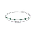 Dorunmo Anklet Bracelets For Women 925 Sterling Silver Birthstone/Infinity/Butterfly/Evil Eye/Turtle/Pineapple/Starfish/Heart Anklets Bracelets Jewelry Gifts for Women
