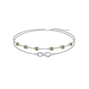 Dorunmo Anklet Bracelets For Women 925 Sterling Silver Birthstone/Infinity/Butterfly/Evil Eye/Turtle/Pineapple/Starfish/Heart Anklets Bracelets Jewelry Gifts for Women