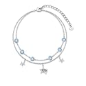 Dorunmo Anklet Bracelets For Women 925 Sterling Silver Birthstone/Infinity/Butterfly/Evil Eye/Turtle/Pineapple/Starfish/Heart Anklets Bracelets Jewelry Gifts for Women