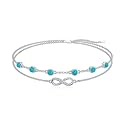 Dorunmo Anklet Bracelets For Women 925 Sterling Silver Birthstone/Infinity/Butterfly/Evil Eye/Turtle/Pineapple/Starfish/Heart Anklets Bracelets Jewelry Gifts for Women