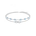Dorunmo Anklet Bracelets For Women 925 Sterling Silver Birthstone/Infinity/Butterfly/Evil Eye/Turtle/Pineapple/Starfish/Heart Anklets Bracelets Jewelry Gifts for Women