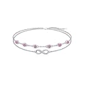 Dorunmo Anklet Bracelets For Women 925 Sterling Silver Birthstone/Infinity/Butterfly/Evil Eye/Turtle/Pineapple/Starfish/Heart Anklets Bracelets Jewelry Gifts for Women