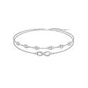 Dorunmo Anklet Bracelets For Women 925 Sterling Silver Birthstone/Infinity/Butterfly/Evil Eye/Turtle/Pineapple/Starfish/Heart Anklets Bracelets Jewelry Gifts for Women