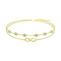 Dorunmo Anklet Bracelets For Women 925 Sterling Silver Birthstone/Infinity/Butterfly/Evil Eye/Turtle/Pineapple/Starfish/Heart Anklets Bracelets Jewelry Gifts for Women