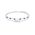 Dorunmo Anklet Bracelets For Women 925 Sterling Silver Birthstone/Infinity/Butterfly/Evil Eye/Turtle/Pineapple/Starfish/Heart Anklets Bracelets Jewelry Gifts for Women