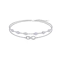 Dorunmo Anklet Bracelets For Women 925 Sterling Silver Birthstone/Infinity/Butterfly/Evil Eye/Turtle/Pineapple/Starfish/Heart Anklets Bracelets Jewelry Gifts for Women