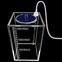 dosing Container,Aquarium Air Pump Accessories,dosing Pump Liquid containers Liquid srorage Bucket Made of acryli,Reservoir (1.5L/0.4gal Blue lid)