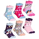 DoSmart Children's Winter Warm Wool Solid Color Socks Kids Boy Girls Hiking Thermal Boot Crew Socks 6 Pairs