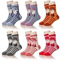 DoSmart Children's Winter Warm Wool Solid Color Socks Kids Boy Girls Hiking Thermal Boot Crew Socks 6 Pairs
