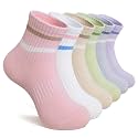 DoSmart Kids Ankle Athletic Socks Boys Girls Youth Teen Quarter Cotton Sports Running Mini Crew Sock 6 Pairs