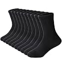 DoSmart Kids Athletic Crew Socks Boys Girls Classics Cotton School Uniform Childs Sports Breathable Casual Socks 10 Pairs