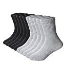 DoSmart Kids Athletic Crew Socks Boys Girls Classics Cotton School Uniform Childs Sports Breathable Casual Socks 10 Pairs