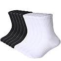 DoSmart Kids Athletic Crew Socks Boys Girls Classics Cotton School Uniform Childs Sports Breathable Casual Socks 10 Pairs