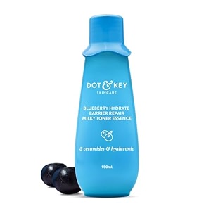 dot amp key barrier repair milky toner essence with 5 ceramides  hyaluronic amp rice water hydrates amp smoothes skin calms redness preps skin lightweight amp quick-absorbing  all skin types  150ml
