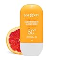 Dot & Key Vitamin C + E Super Bright Sunscreen In-Vivo Tested SPF 50+ PA++++ With New-Age UV Filters, Water-Light Fluid, Boosts Glow, Reduces Dullness & Dark Spots, Checks Tanning, No White Cast| 50G,Pack Of 1