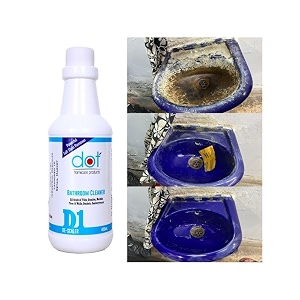 dot bathroom cleaner limescale remover 5 litres - zero smell fumes - india39s 1st real foaming formulation - less liquid more coverage - removes heavy salt stains