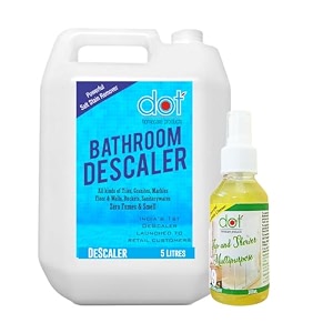 dot bathroom cleaner limescale remover 5 litres - zero smell fumes - india39s 1st real foaming formulation - less liquid more coverage - removes heavy salt stains