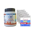DOT Caustic Soda 200gm (Pack of 1) | Drainage Block Remover, Chimney, Drain, Sink Cleaner | Fast Acting, Non Toxic &amp; Odorless | Pure &amp; Technical grade | Dish Wash Cloth (Pack of 5)