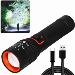 dotcom zoomable metal torch5 modes flashlight super bright cree t6 led light torch torch