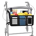 Dotday Rollator Basket, Rollator Walker Bag with Cup Holder