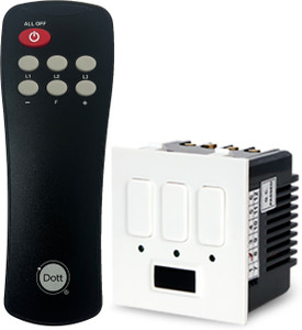 dott cube modular remote switch for 3 lights one way wireless electrical switchpack of 1 remote and 1 switcha home automation device one way electrical switch 5 a one way electrical switch pack of 1 number of switches - 1
